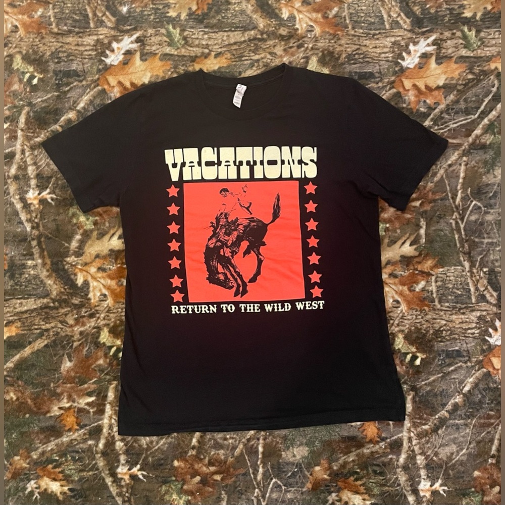 Vacations Band "Return To The Wild West" Tour Merch Shirt Men's Size Large